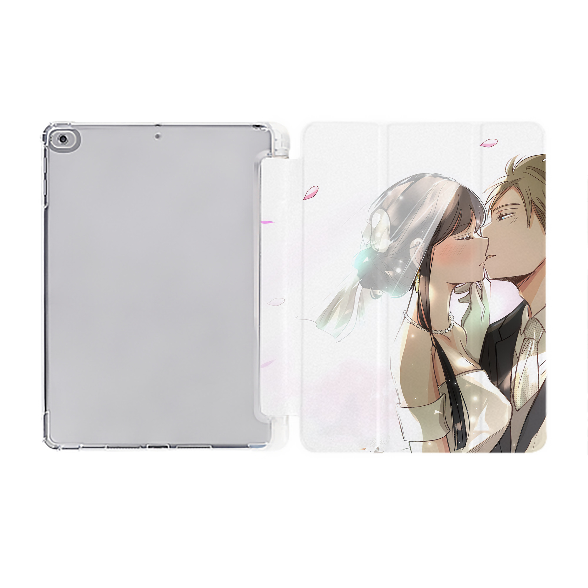 （画像用） SPY×FAMILY间谍家家酒 IPad ケース ペン収納付き 三つ折りスタンド PUレザー×シリコン 対応機種9.5/10.5/10.9インチ